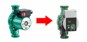 Záměna oběhových čerpadel Wilo